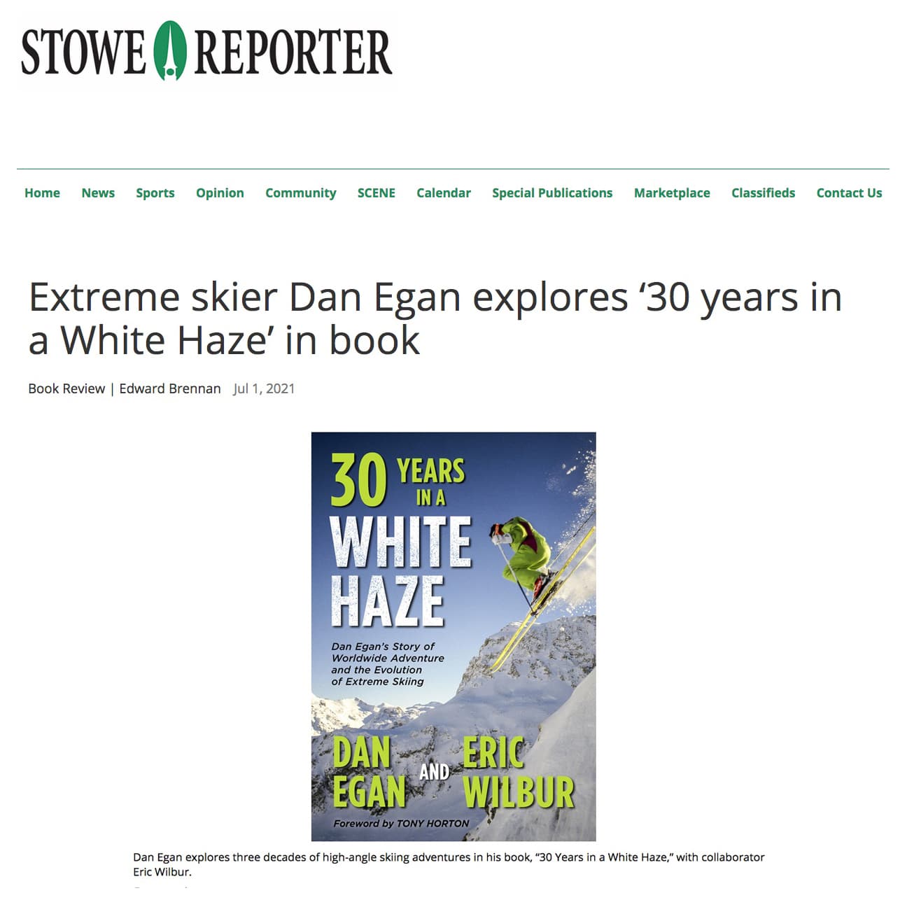 Extreme skier Dan Egan explores ‘30 years in a White Haze’ in book